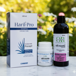 ollroots hair regrowth & hair fall control kit for females (Normal hairs)